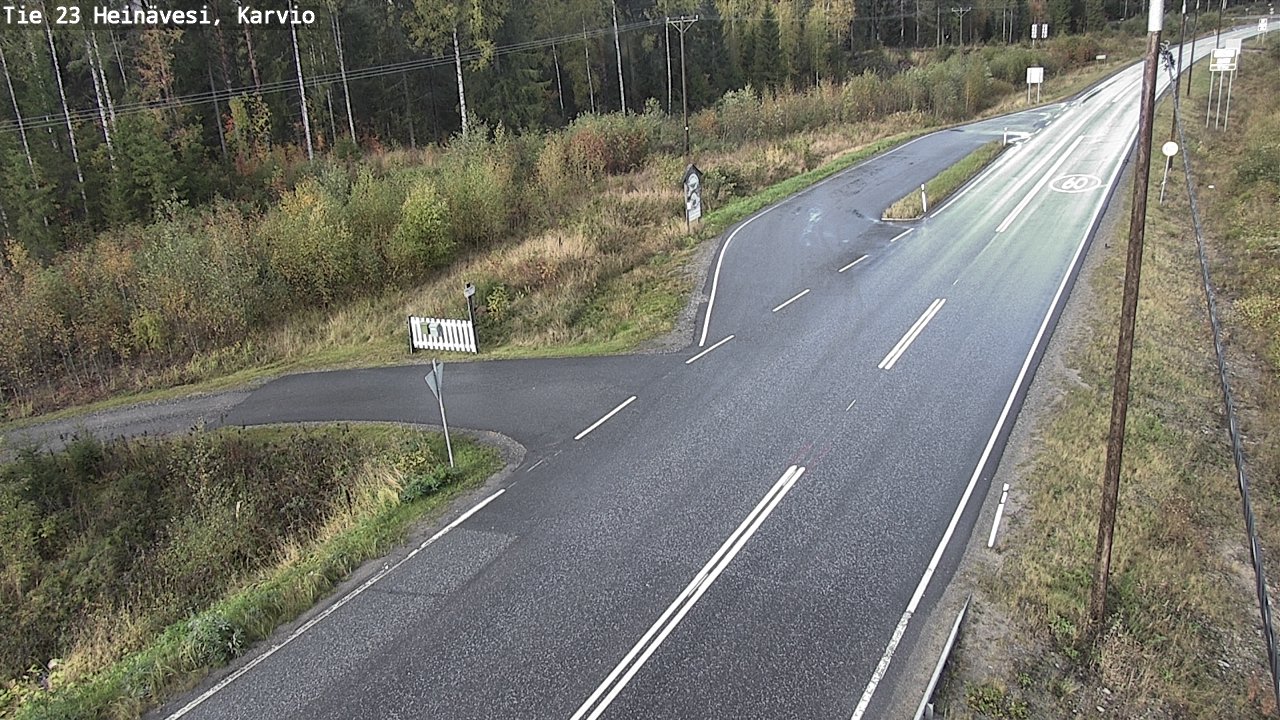 Weather Camera Image Road 23 Heinävesi, Karvio, Heinävesi, Pohjois-Karjala
