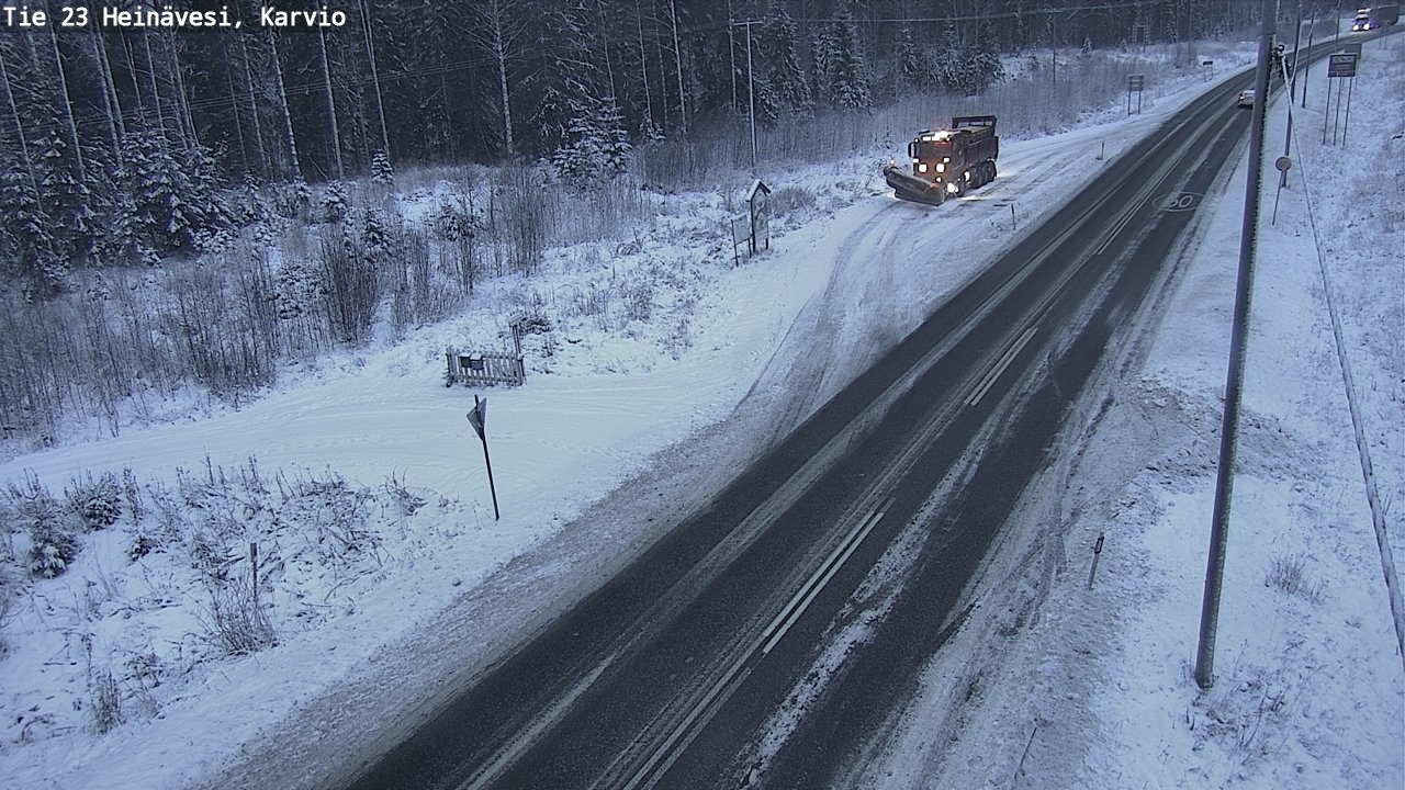 Weather Camera Image Road 23 Heinävesi, Karvio, Heinävesi, Pohjois-Karjala