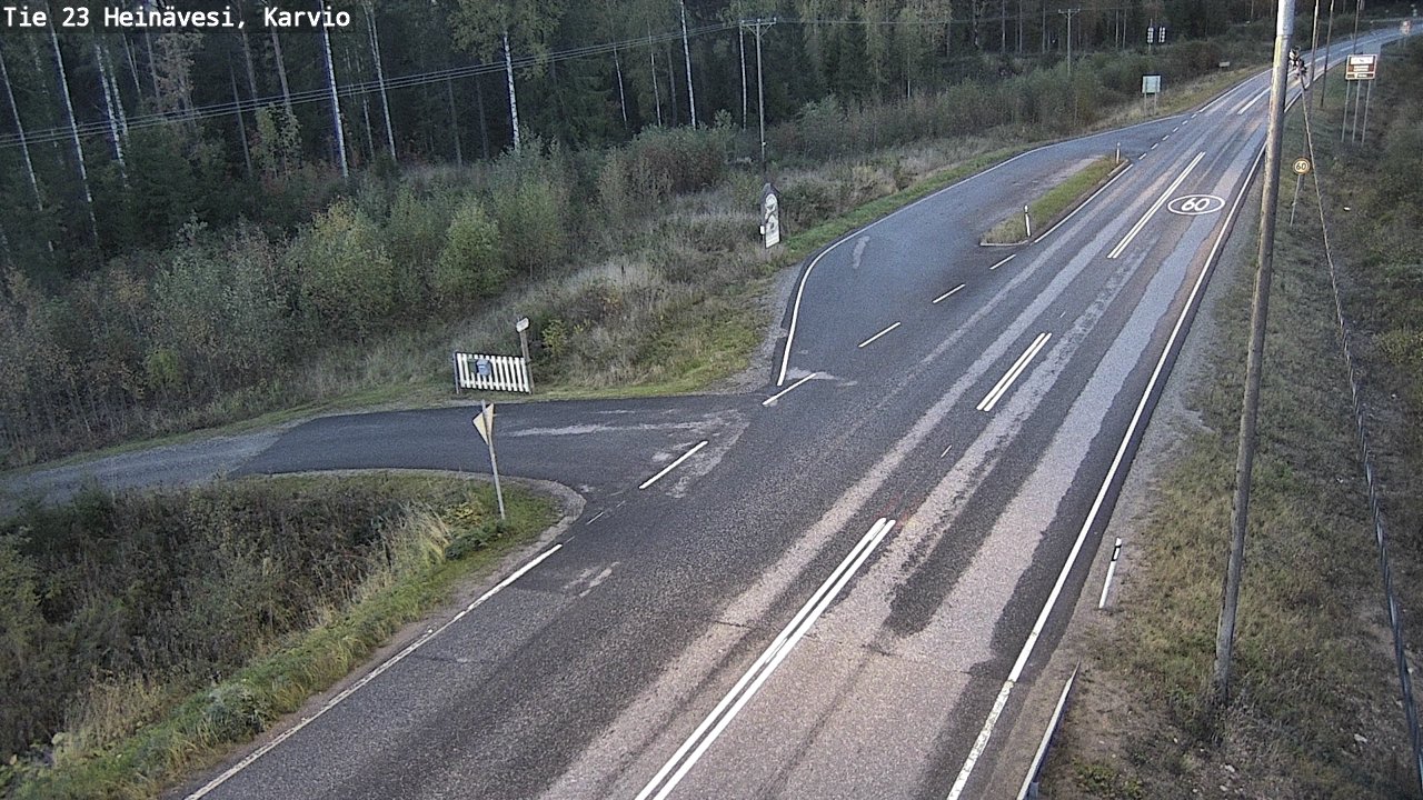 Weather Camera Image Road 23 Heinävesi, Karvio, Heinävesi, Pohjois-Karjala