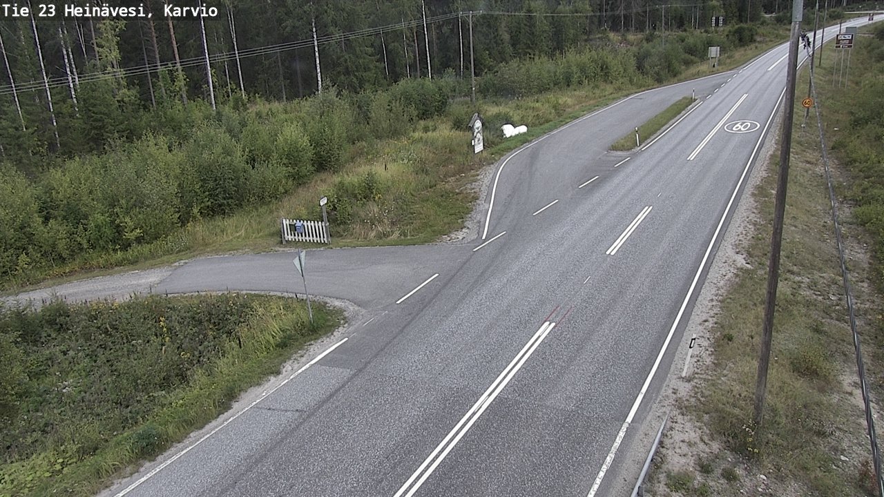 Weather Camera Image Road 23 Heinävesi, Karvio, Heinävesi, Pohjois-Karjala