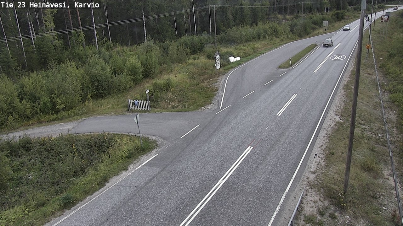 Weather Camera Image Road 23 Heinävesi, Karvio, Heinävesi, Pohjois-Karjala