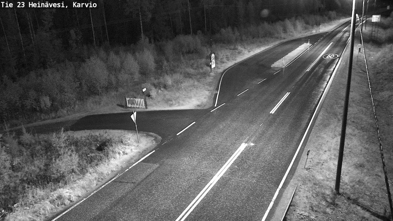Weather Camera Image Road 23 Heinävesi, Karvio, Heinävesi, Pohjois-Karjala
