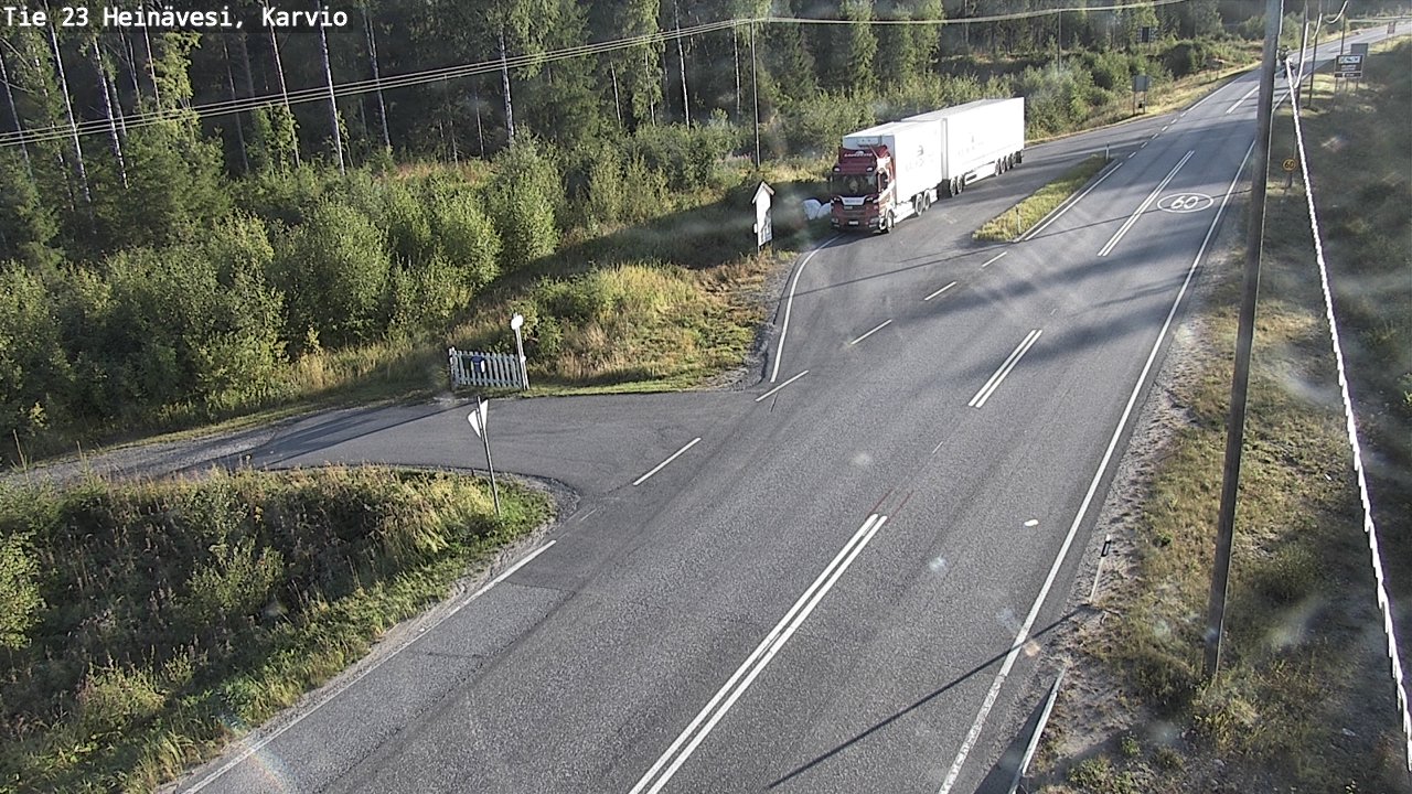 Weather Camera Image Road 23 Heinävesi, Karvio, Heinävesi, Pohjois-Karjala