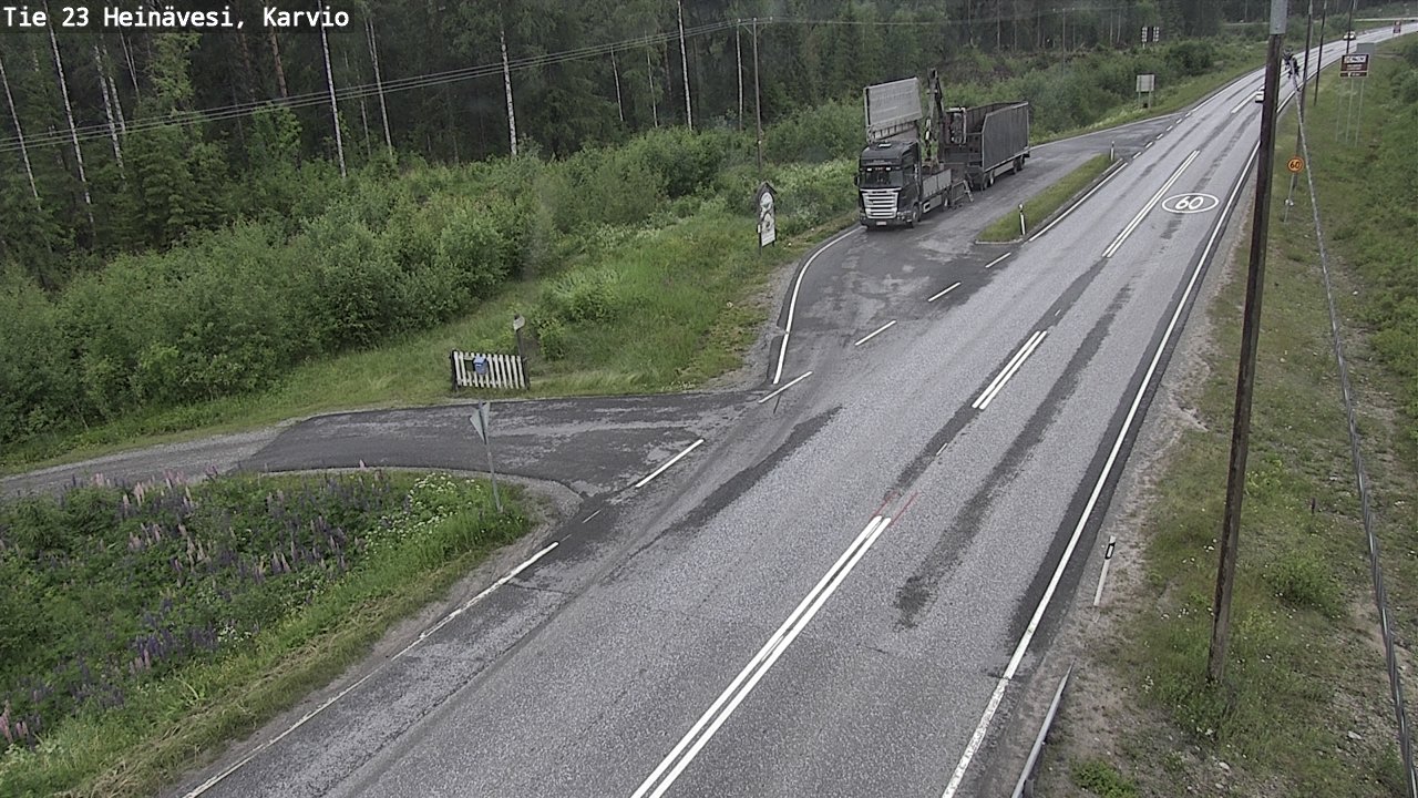 Weather Camera Image Väg 23 Heinävesi, Karvio, Heinävesi, Pohjois-Karjala