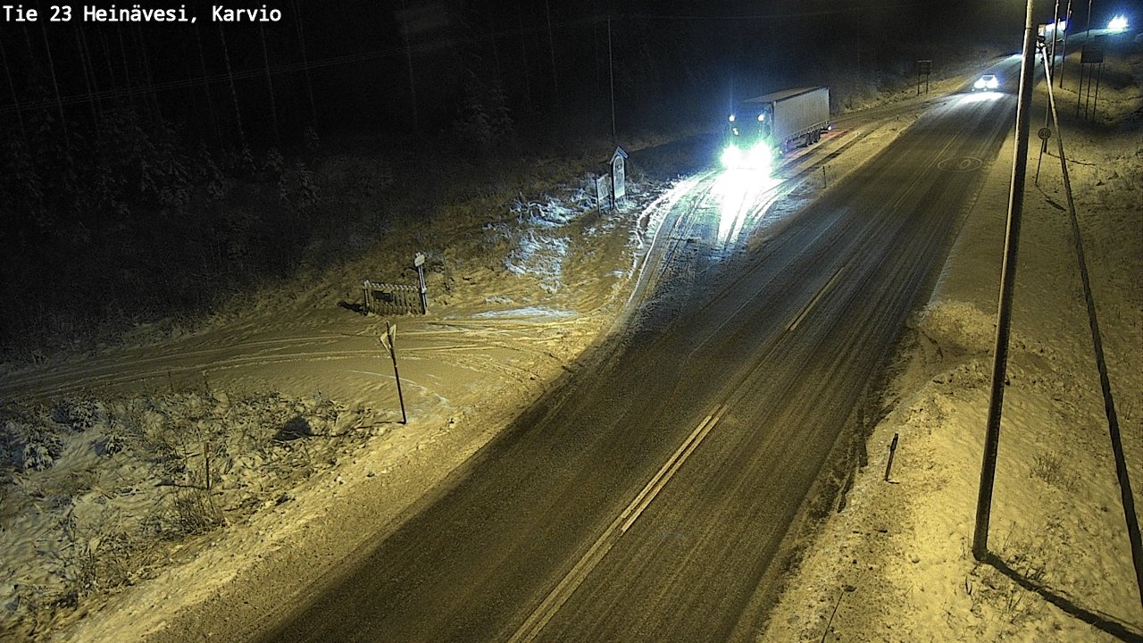 Weather Camera Image Road 23 Heinävesi, Karvio, Heinävesi, Pohjois-Karjala