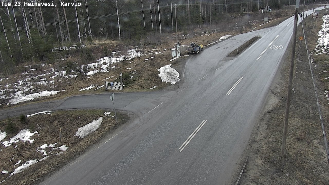 Weather Camera Image Road 23 Heinävesi, Karvio, Heinävesi, Pohjois-Karjala