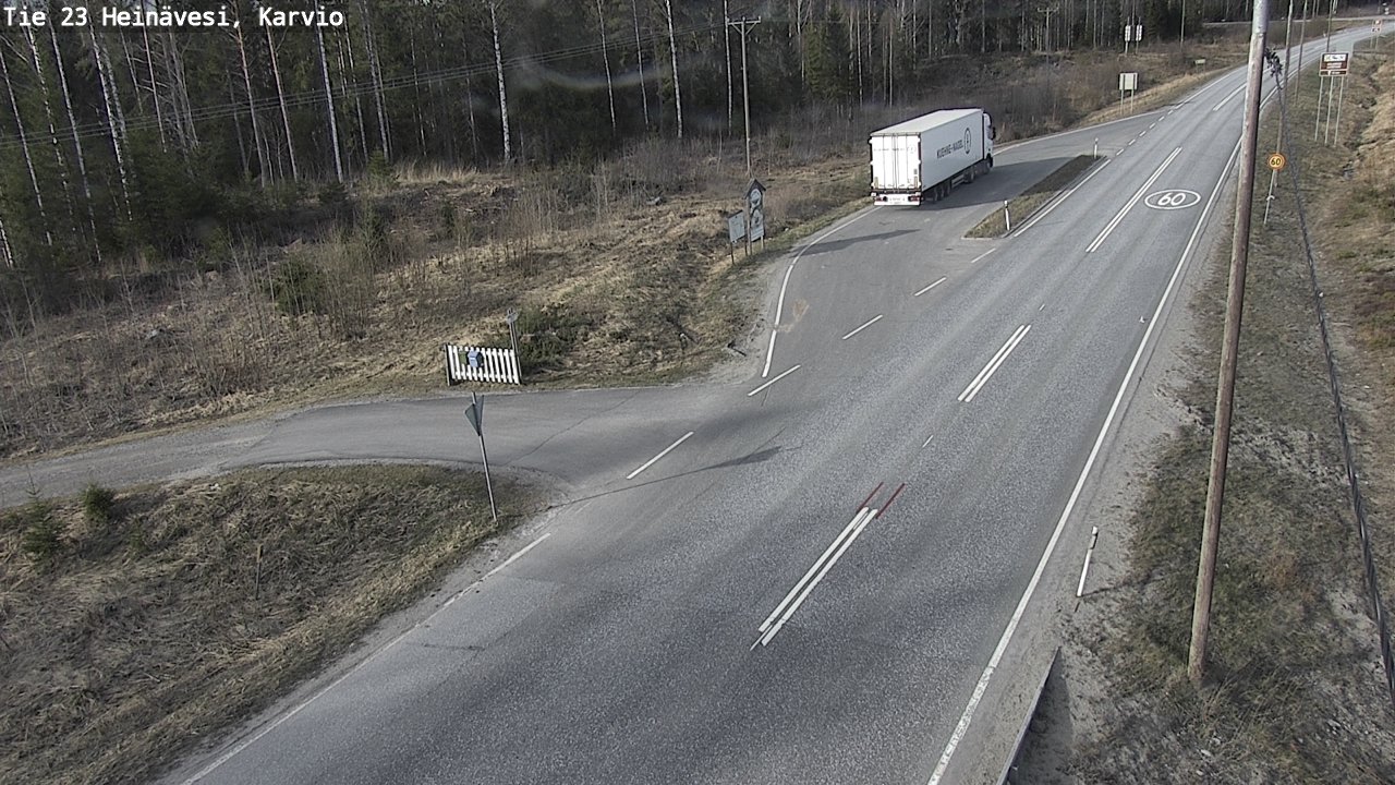 Weather Camera Image Road 23 Heinävesi, Karvio, Heinävesi, Pohjois-Karjala