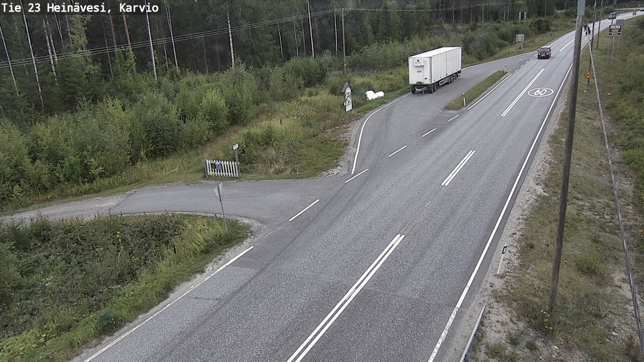 Weather Camera Image Road 23 Heinävesi, Karvio, Heinävesi, Pohjois-Karjala