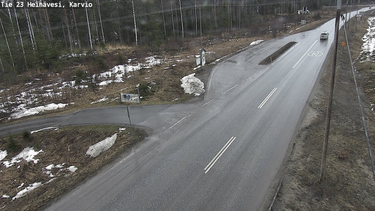 Weather Camera Image Road 23 Heinävesi, Karvio, Heinävesi, Pohjois-Karjala