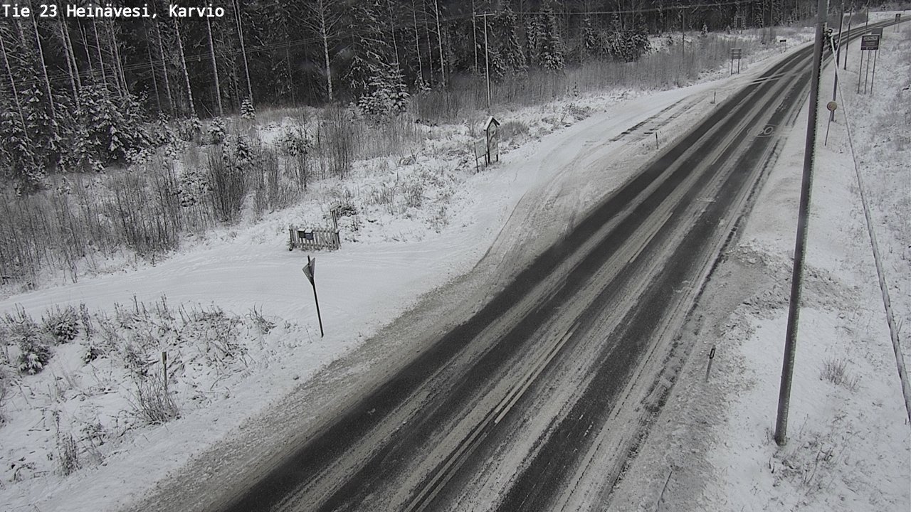 Weather Camera Image Road 23 Heinävesi, Karvio, Heinävesi, Pohjois-Karjala