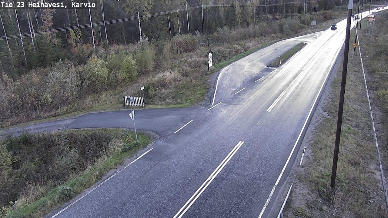 Weather Camera Image Road 23 Heinävesi, Karvio, Heinävesi, Pohjois-Karjala