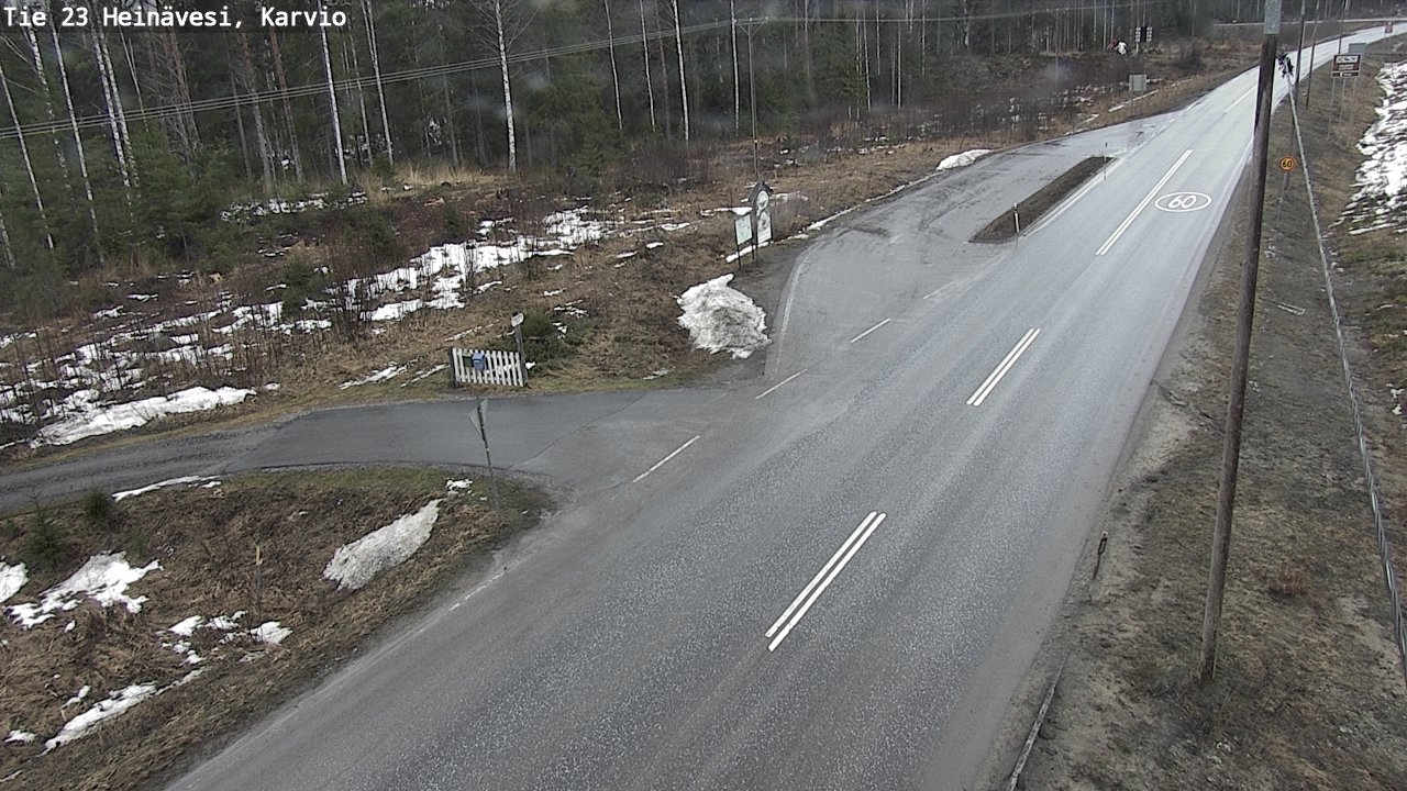 Weather Camera Image Road 23 Heinävesi, Karvio, Heinävesi, Pohjois-Karjala