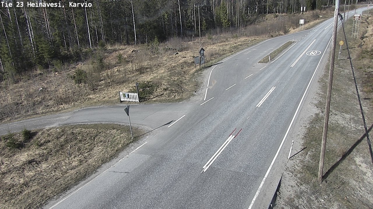 Weather Camera Image Road 23 Heinävesi, Karvio, Heinävesi, Pohjois-Karjala