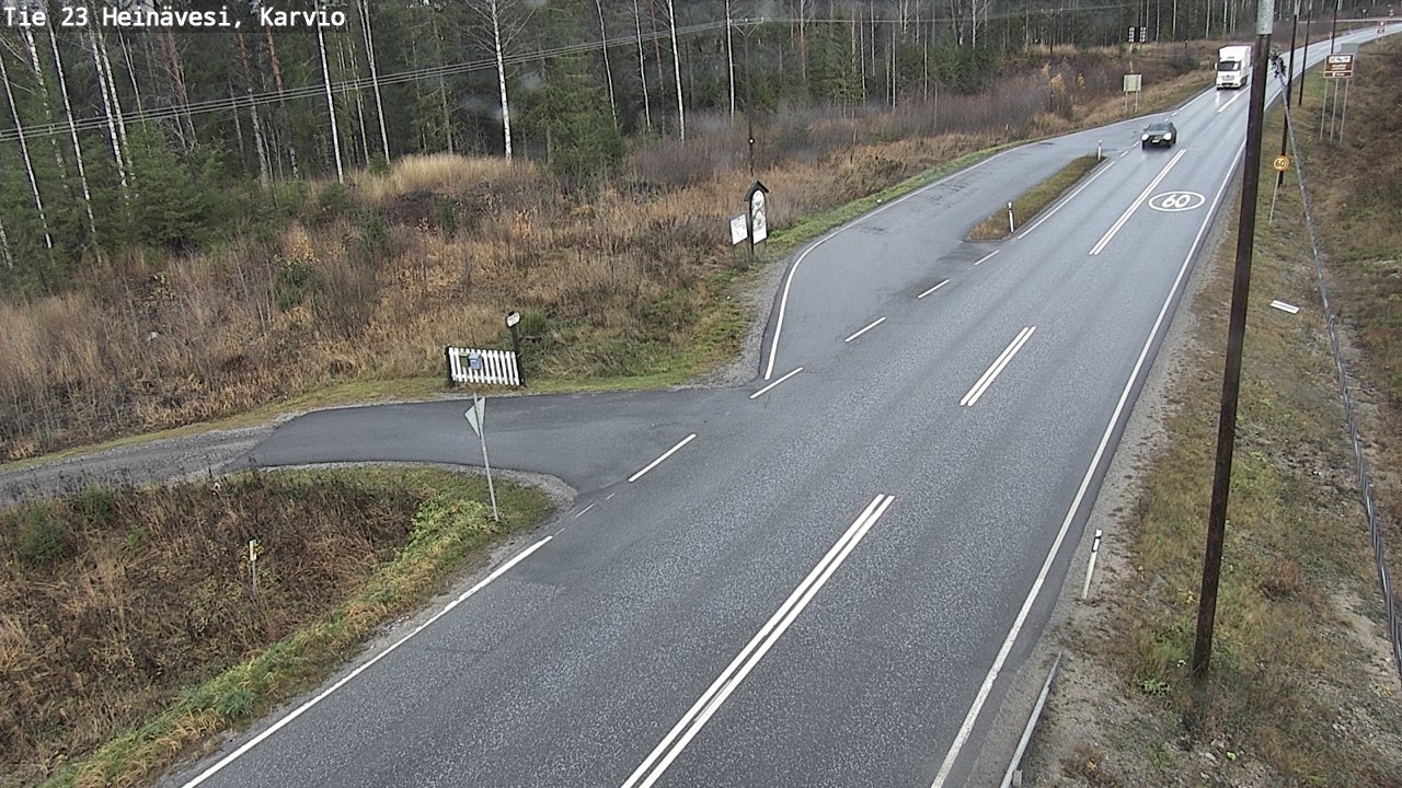 Kelikamerat Kuva Tie 23 Heinävesi, Karvio, Heinävesi, Pohjois-Karjala