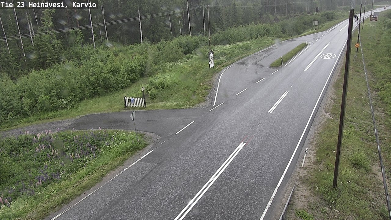 Weather Camera Image Väg 23 Heinävesi, Karvio, Heinävesi, Pohjois-Karjala