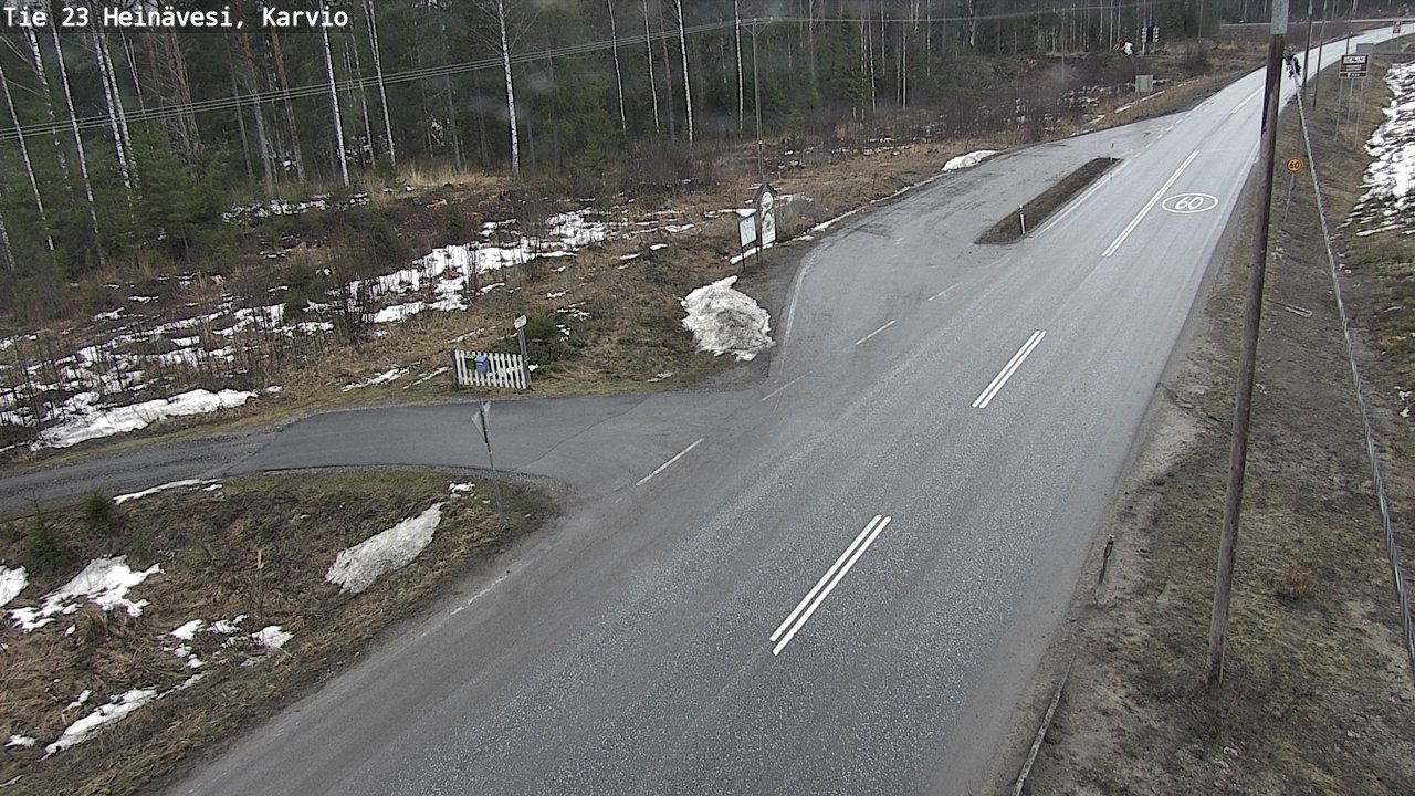 Weather Camera Image Road 23 Heinävesi, Karvio, Heinävesi, Pohjois-Karjala
