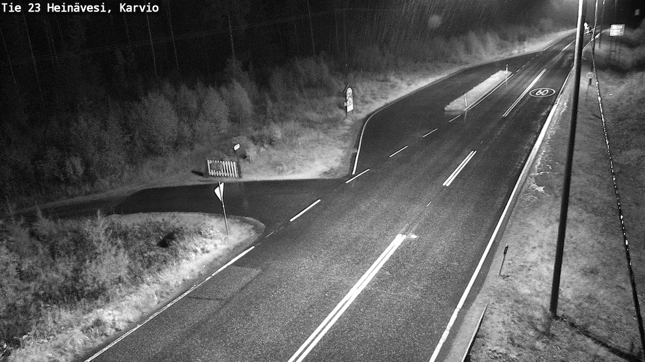 Weather Camera Image Road 23 Heinävesi, Karvio, Heinävesi, Pohjois-Karjala