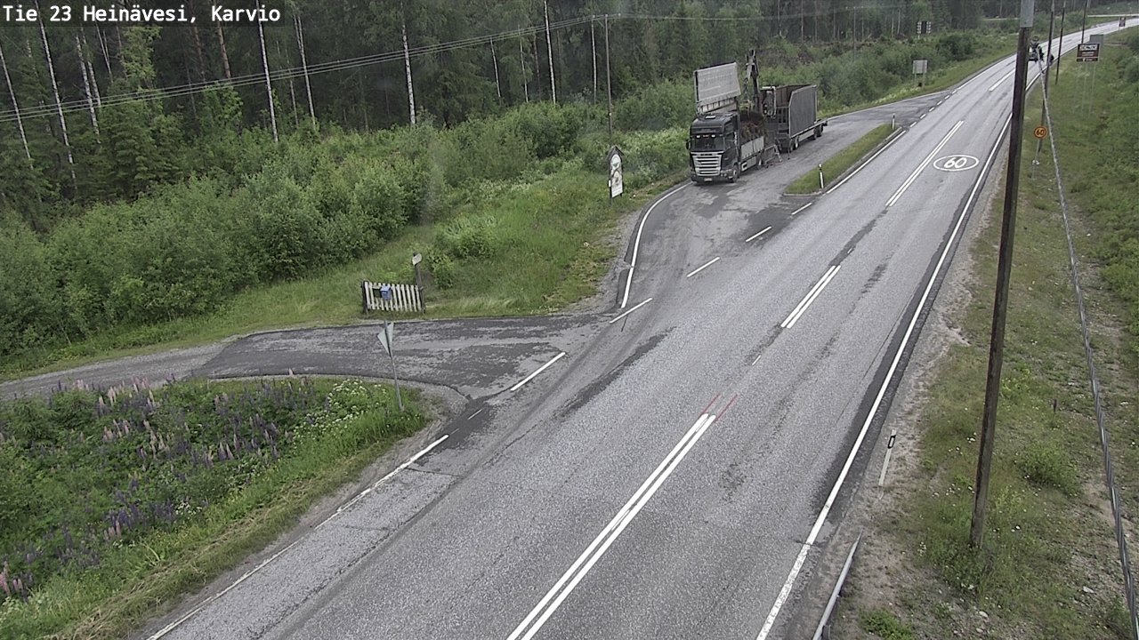 Weather Camera Image Väg 23 Heinävesi, Karvio, Heinävesi, Pohjois-Karjala