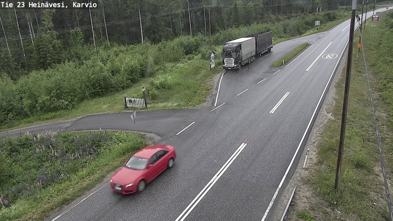 Weather Camera Image Väg 23 Heinävesi, Karvio, Heinävesi, Pohjois-Karjala