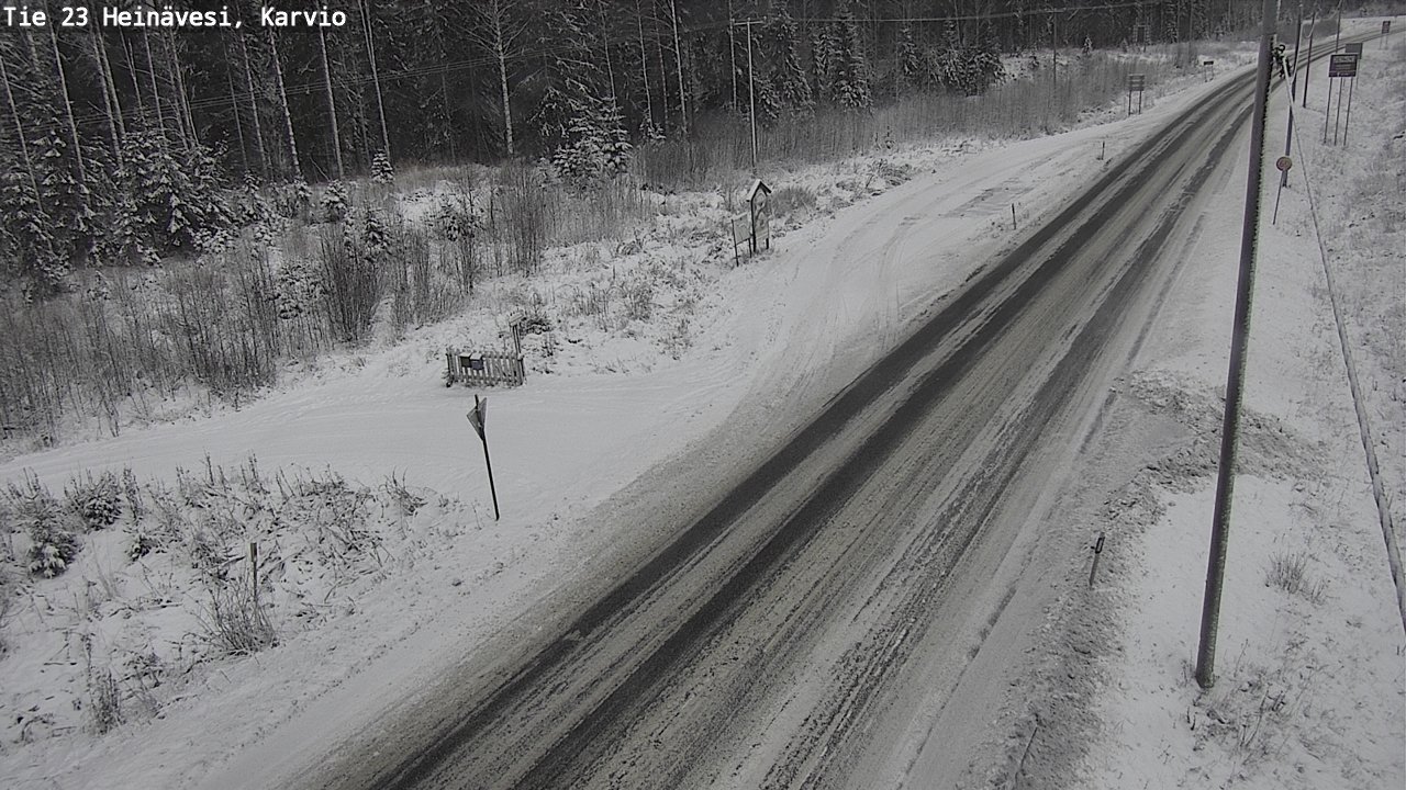 Weather Camera Image Road 23 Heinävesi, Karvio, Heinävesi, Pohjois-Karjala