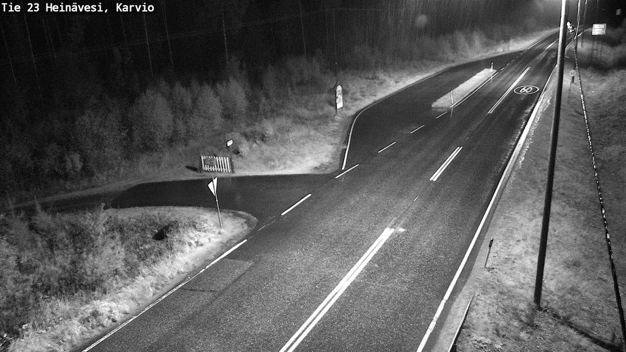Weather Camera Image Road 23 Heinävesi, Karvio, Heinävesi, Pohjois-Karjala