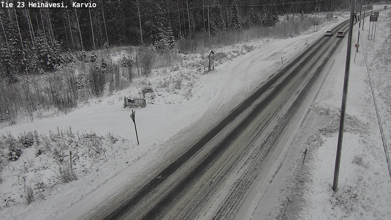 Weather Camera Image Road 23 Heinävesi, Karvio, Heinävesi, Pohjois-Karjala