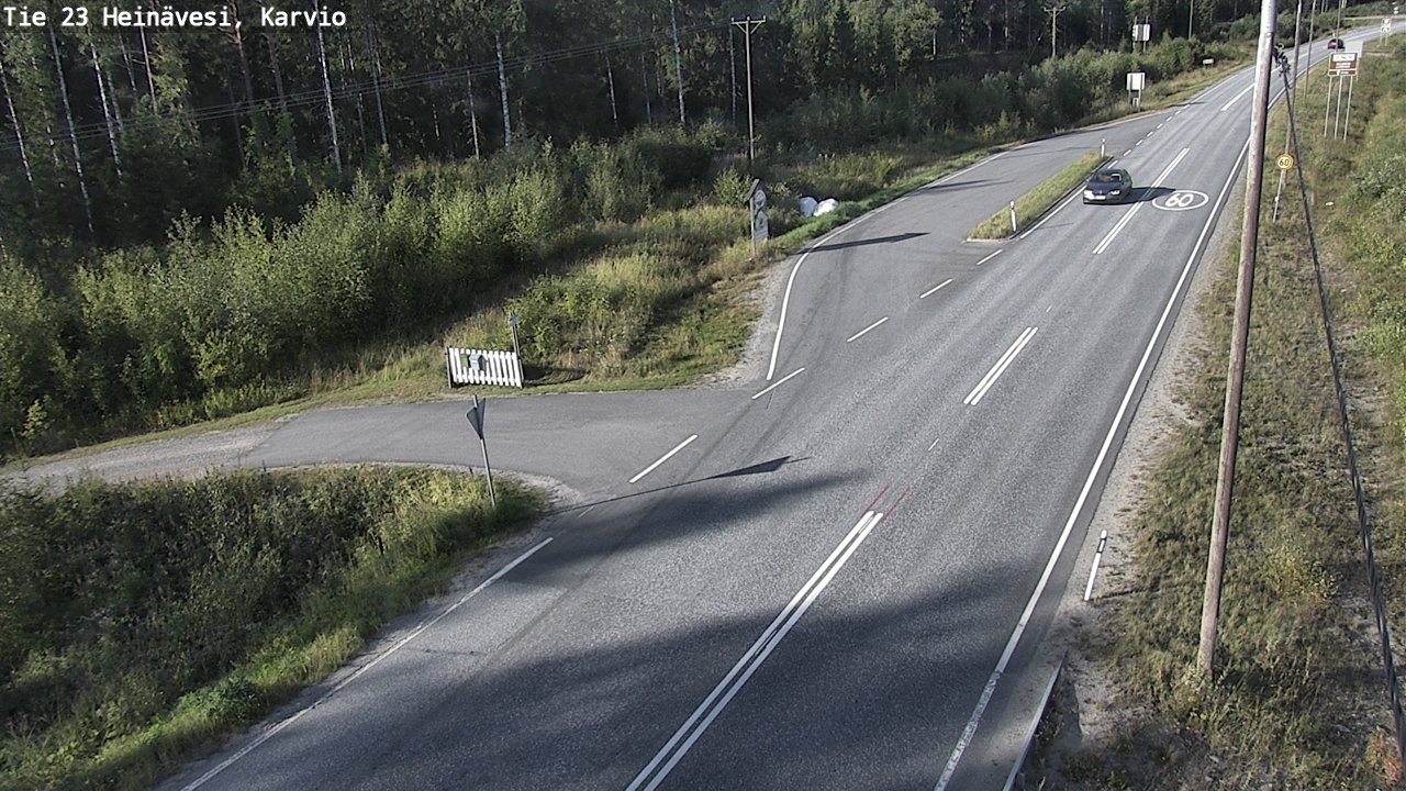 Kelikamerat Kuva Tie 23 Heinävesi, Karvio, Heinävesi, Pohjois-Karjala