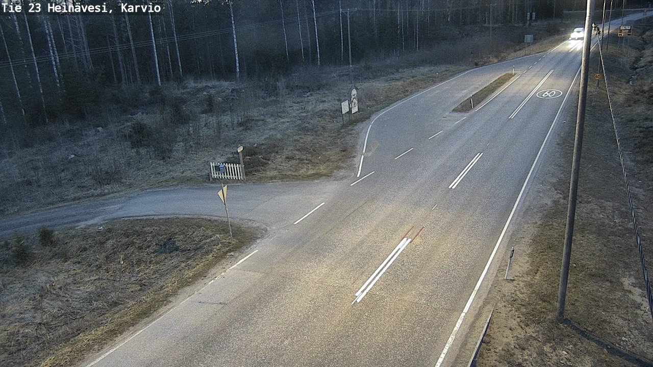Weather Camera Image Road 23 Heinävesi, Karvio, Heinävesi, Pohjois-Karjala
