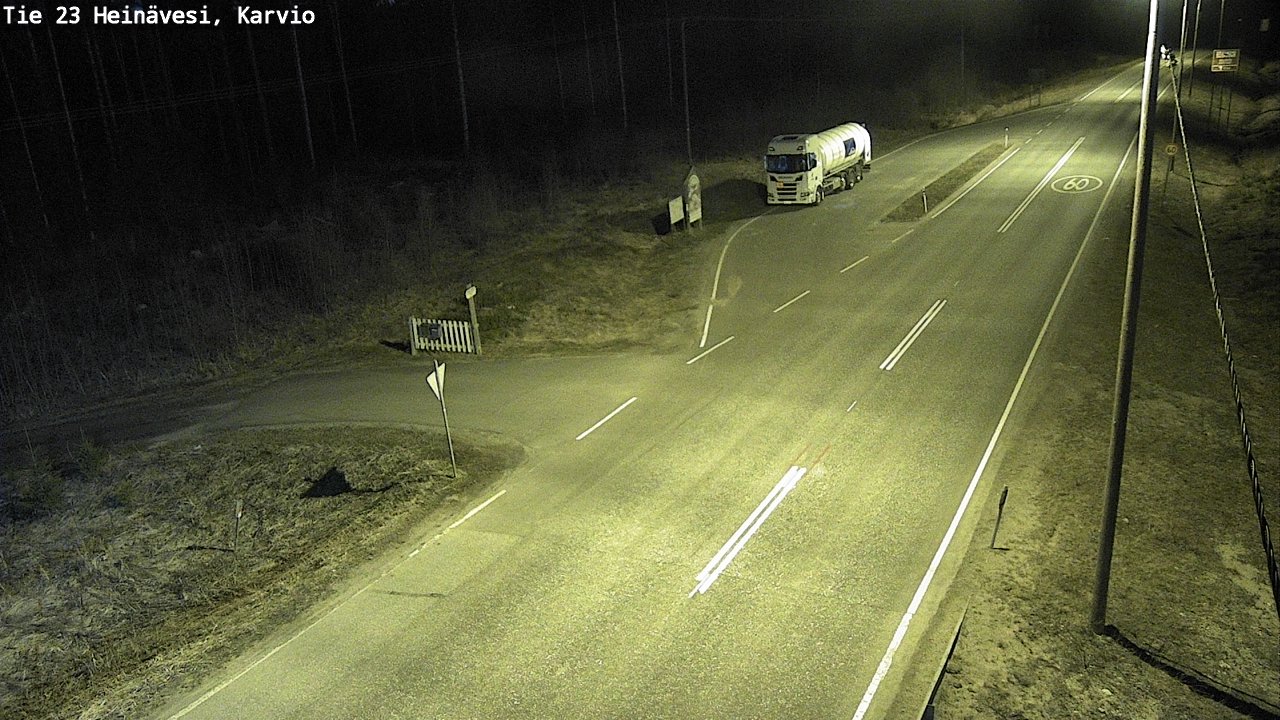 Weather Camera Image Road 23 Heinävesi, Karvio, Heinävesi, Pohjois-Karjala