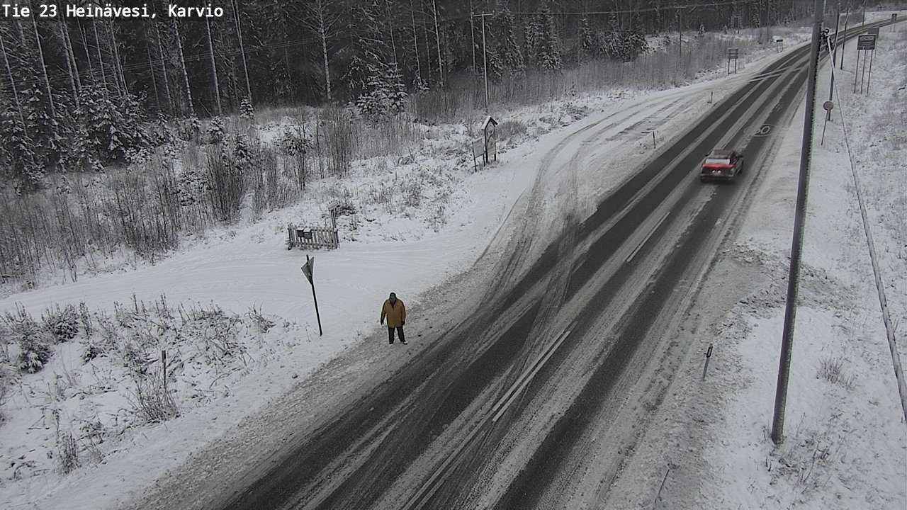 Weather Camera Image Road 23 Heinävesi, Karvio, Heinävesi, Pohjois-Karjala