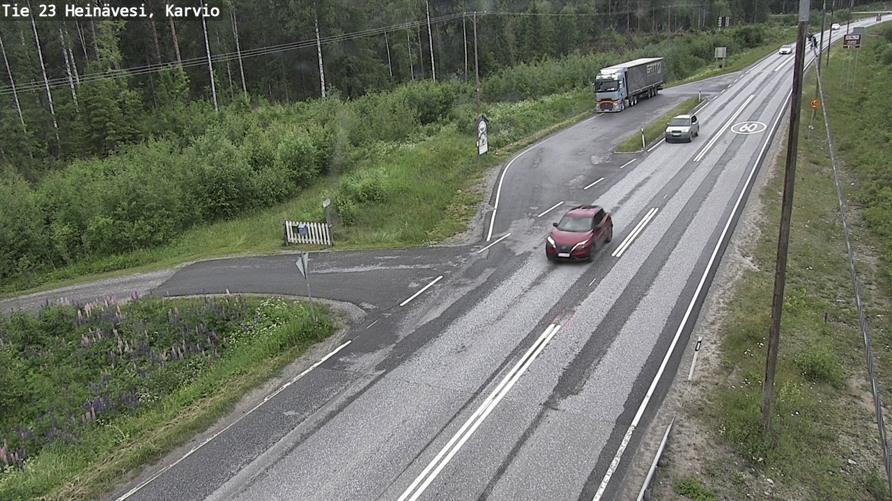 Weather Camera Image Road 23 Heinävesi, Karvio, Heinävesi, Pohjois-Karjala