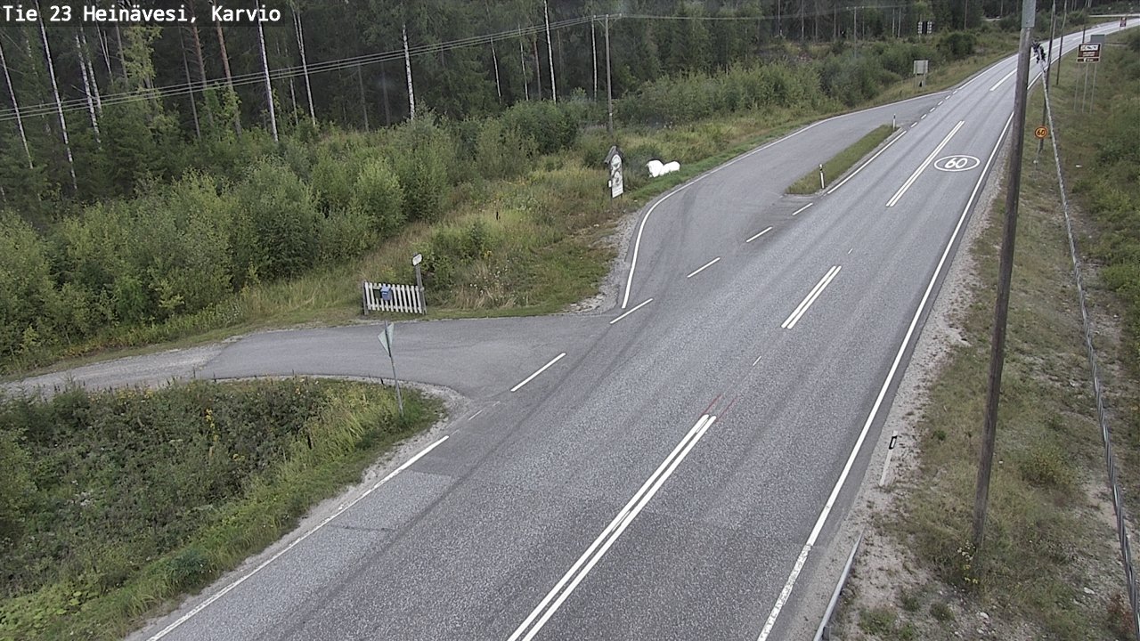 Weather Camera Image Road 23 Heinävesi, Karvio, Heinävesi, Pohjois-Karjala