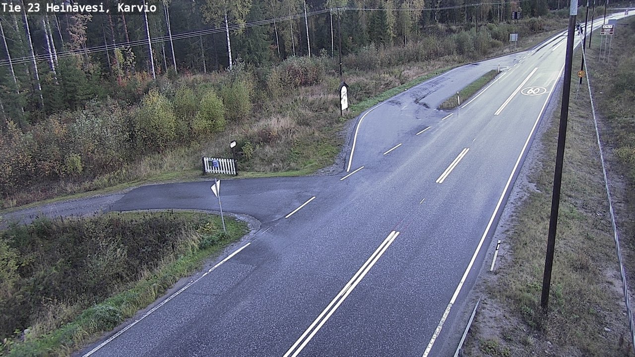 Weather Camera Image Road 23 Heinävesi, Karvio, Heinävesi, Pohjois-Karjala