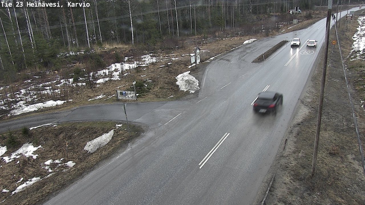 Weather Camera Image Road 23 Heinävesi, Karvio, Heinävesi, Pohjois-Karjala