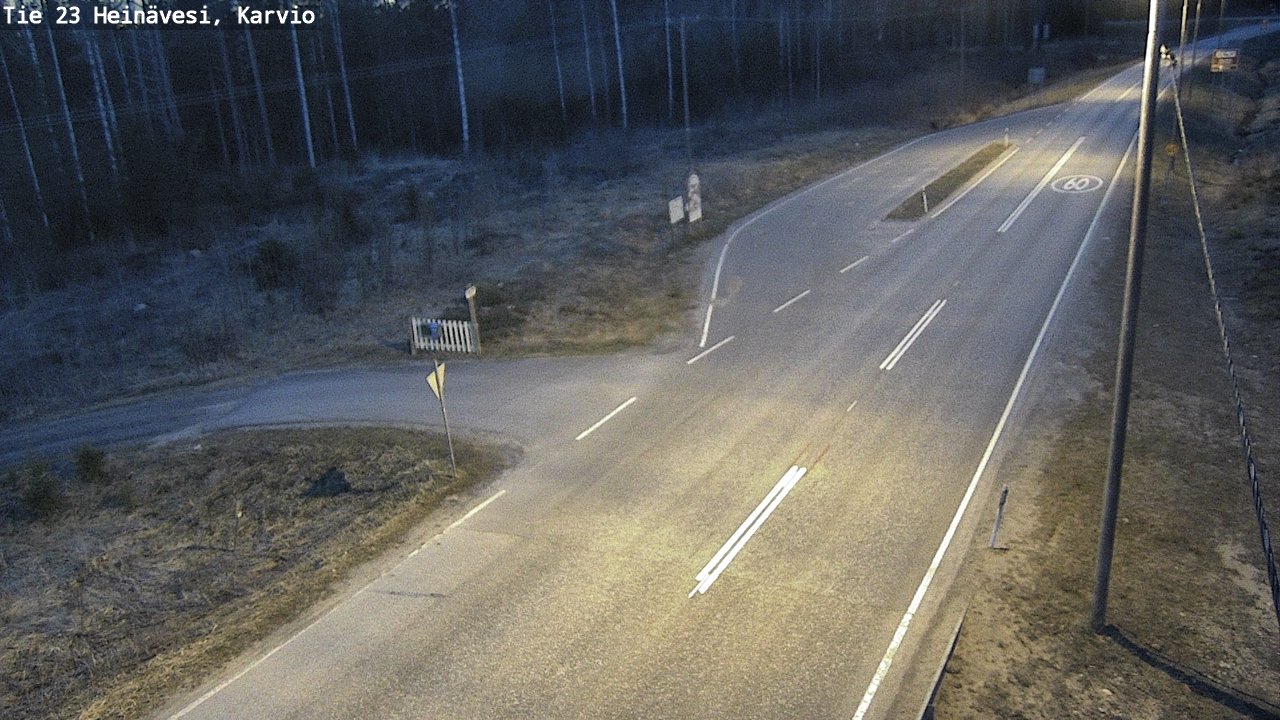Weather Camera Image Road 23 Heinävesi, Karvio, Heinävesi, Pohjois-Karjala