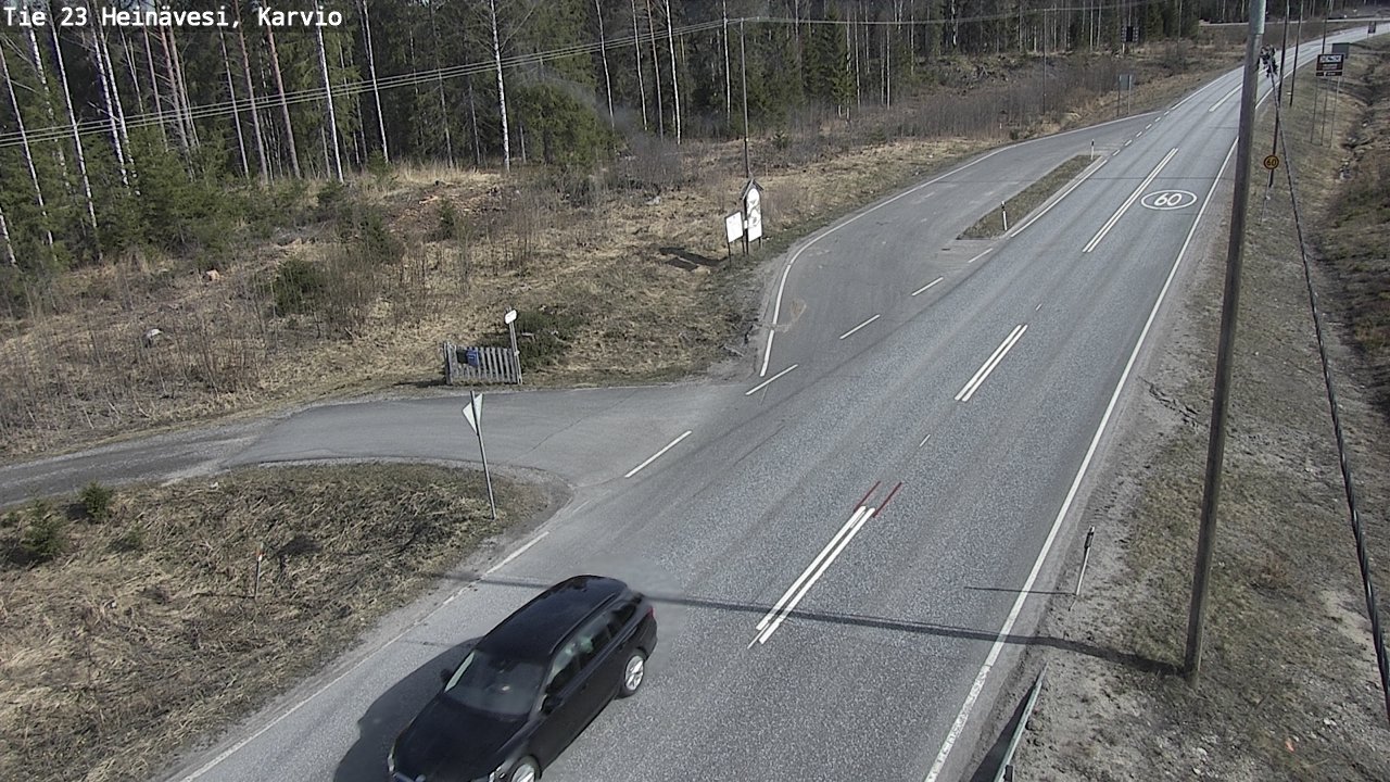 Weather Camera Image Road 23 Heinävesi, Karvio, Heinävesi, Pohjois-Karjala