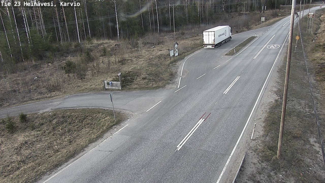 Weather Camera Image Road 23 Heinävesi, Karvio, Heinävesi, Pohjois-Karjala