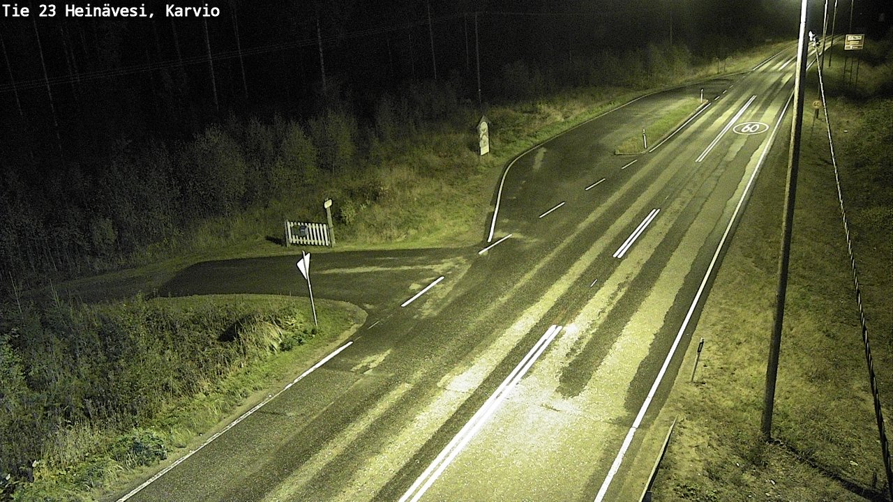 Weather Camera Image Road 23 Heinävesi, Karvio, Heinävesi, Pohjois-Karjala