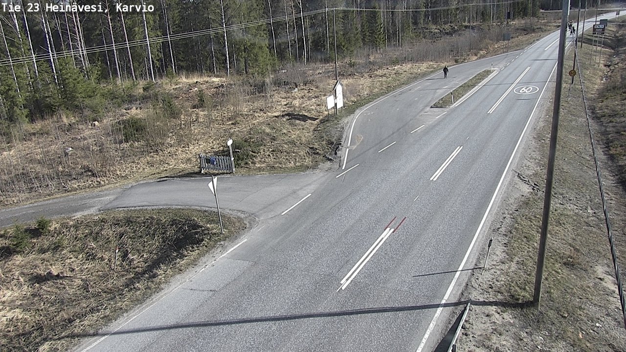 Weather Camera Image Road 23 Heinävesi, Karvio, Heinävesi, Pohjois-Karjala