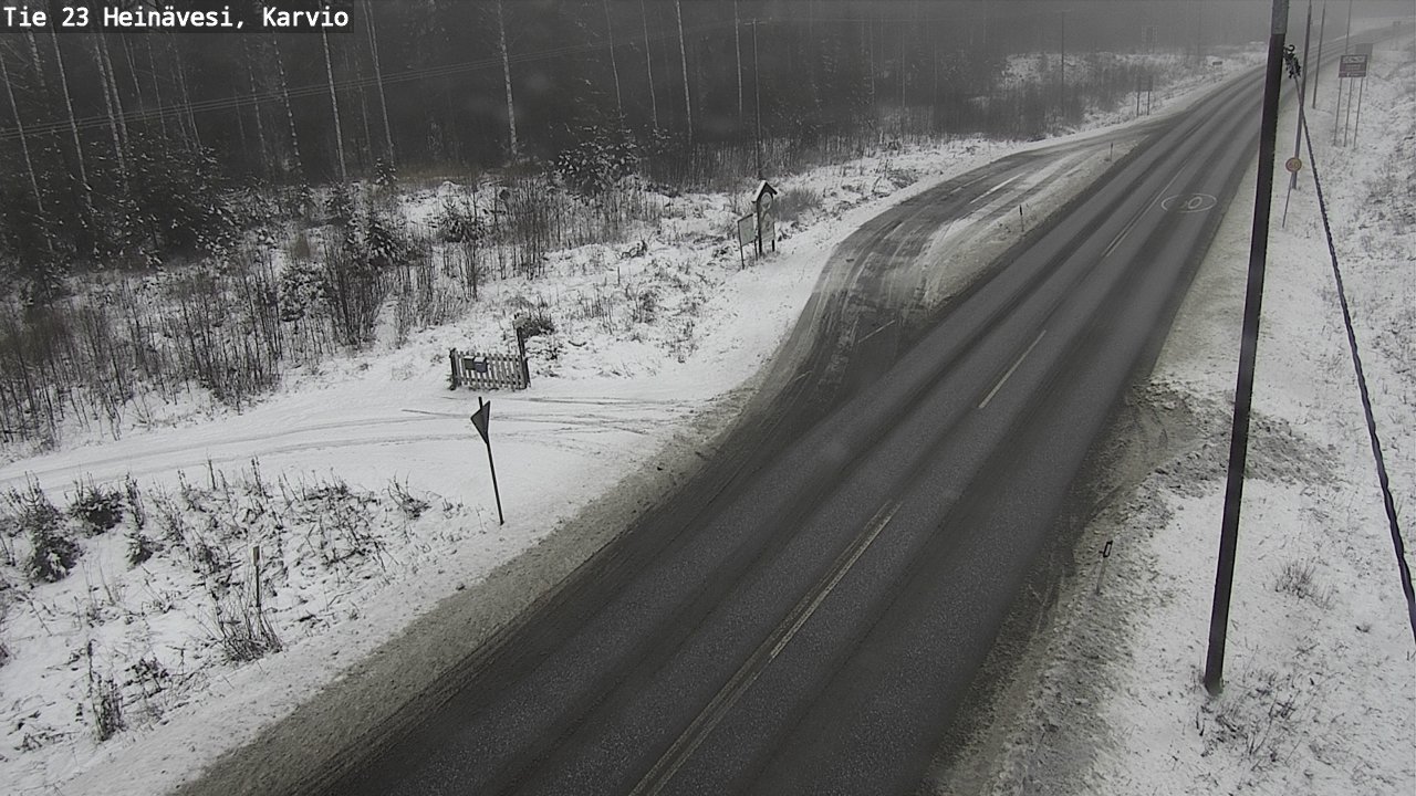 Weather Camera Image Road 23 Heinävesi, Karvio, Heinävesi, Pohjois-Karjala