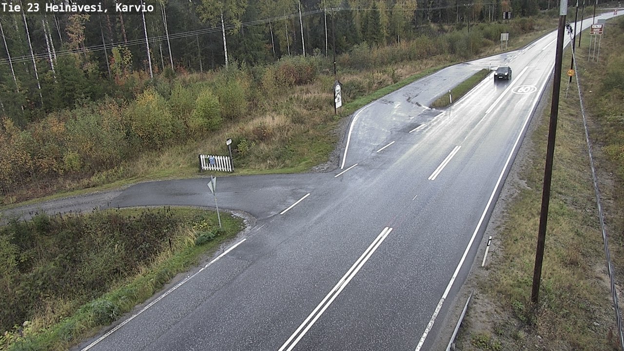Weather Camera Image Road 23 Heinävesi, Karvio, Heinävesi, Pohjois-Karjala