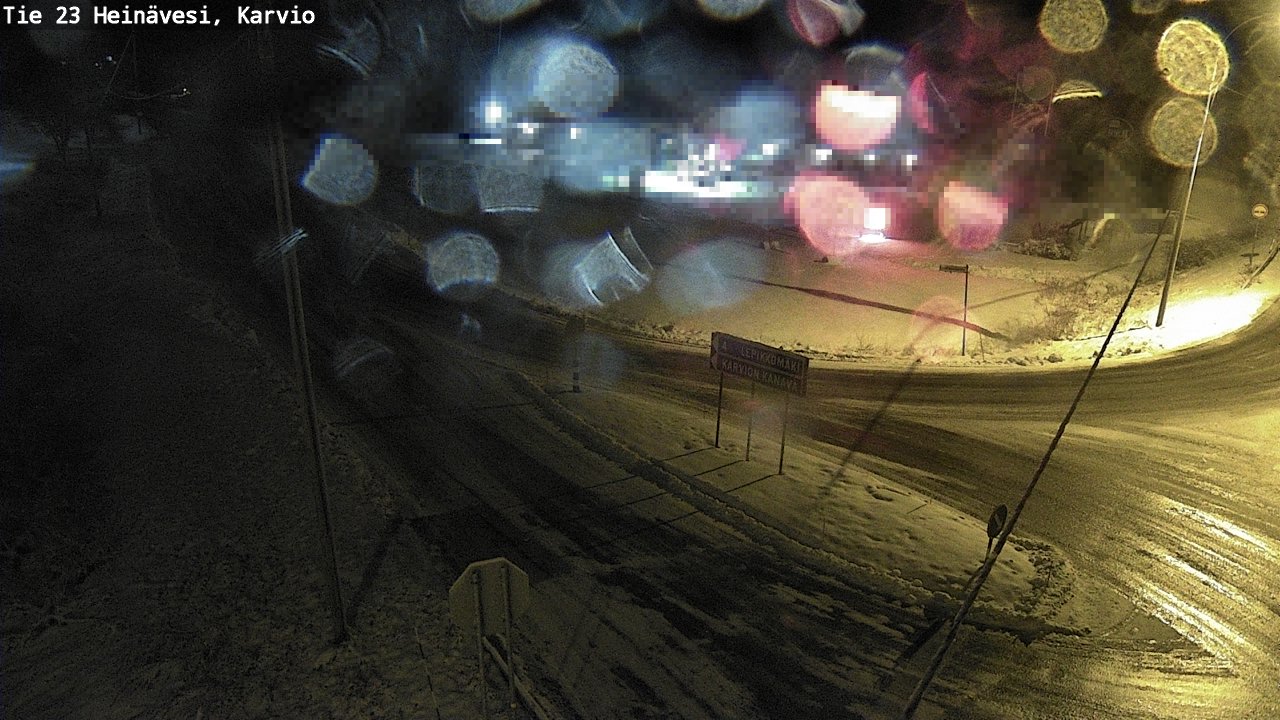 Weather Camera Image Väg 23 Heinävesi, Karvio, Heinävesi, Pohjois-Karjala