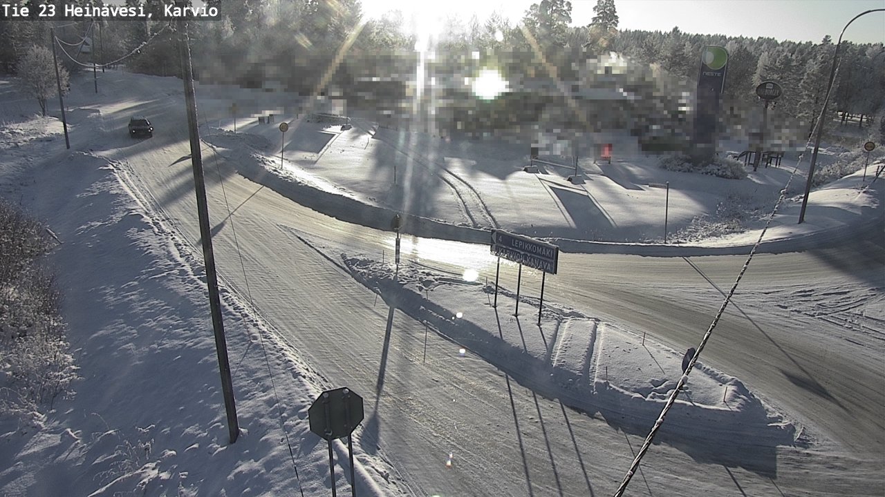 Weather Camera Image Road 23 Heinävesi, Karvio, Heinävesi, Pohjois-Karjala