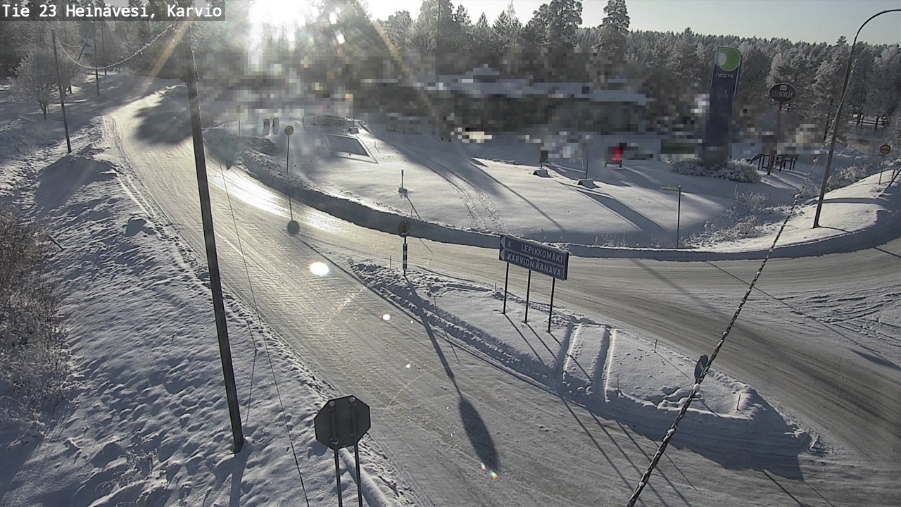 Weather Camera Image Road 23 Heinävesi, Karvio, Heinävesi, Pohjois-Karjala