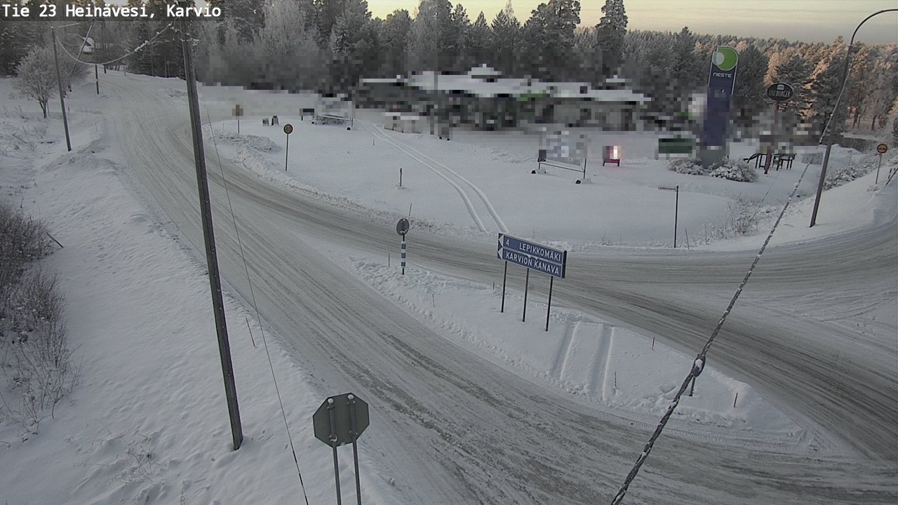 Weather Camera Image Road 23 Heinävesi, Karvio, Heinävesi, Pohjois-Karjala