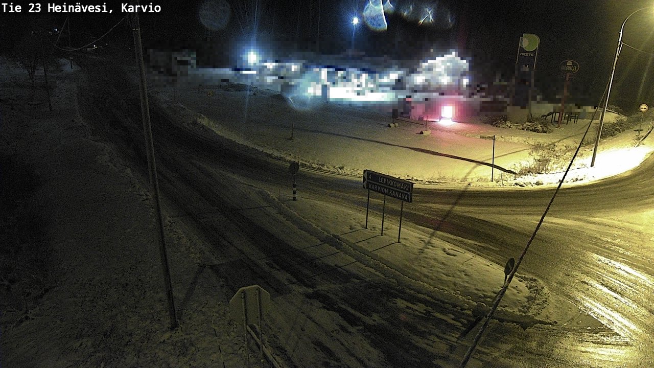 Weather Camera Image Väg 23 Heinävesi, Karvio, Heinävesi, Pohjois-Karjala