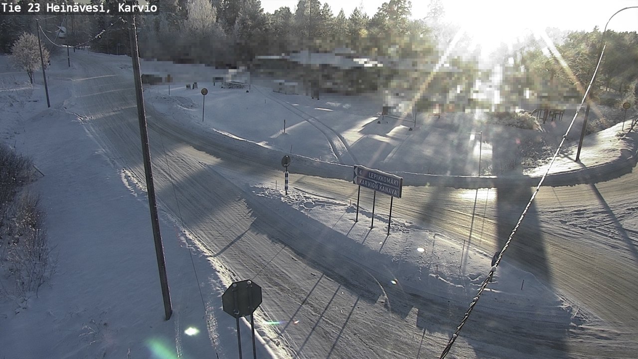 Weather Camera Image Road 23 Heinävesi, Karvio, Heinävesi, Pohjois-Karjala