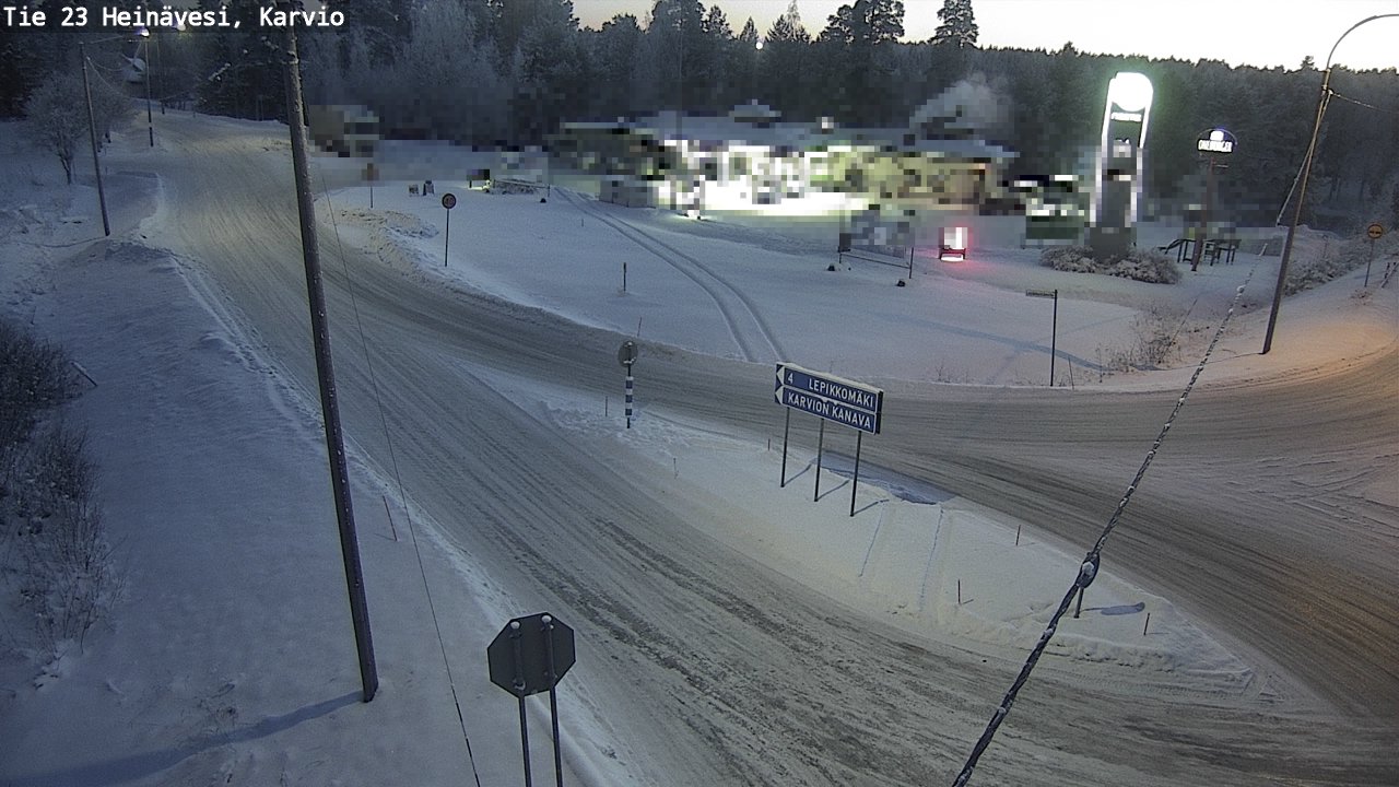 Weather Camera Image Road 23 Heinävesi, Karvio, Heinävesi, Pohjois-Karjala