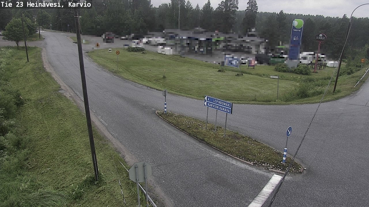 Weather Camera Image Road 23 Heinävesi, Karvio, Heinävesi, Pohjois-Karjala