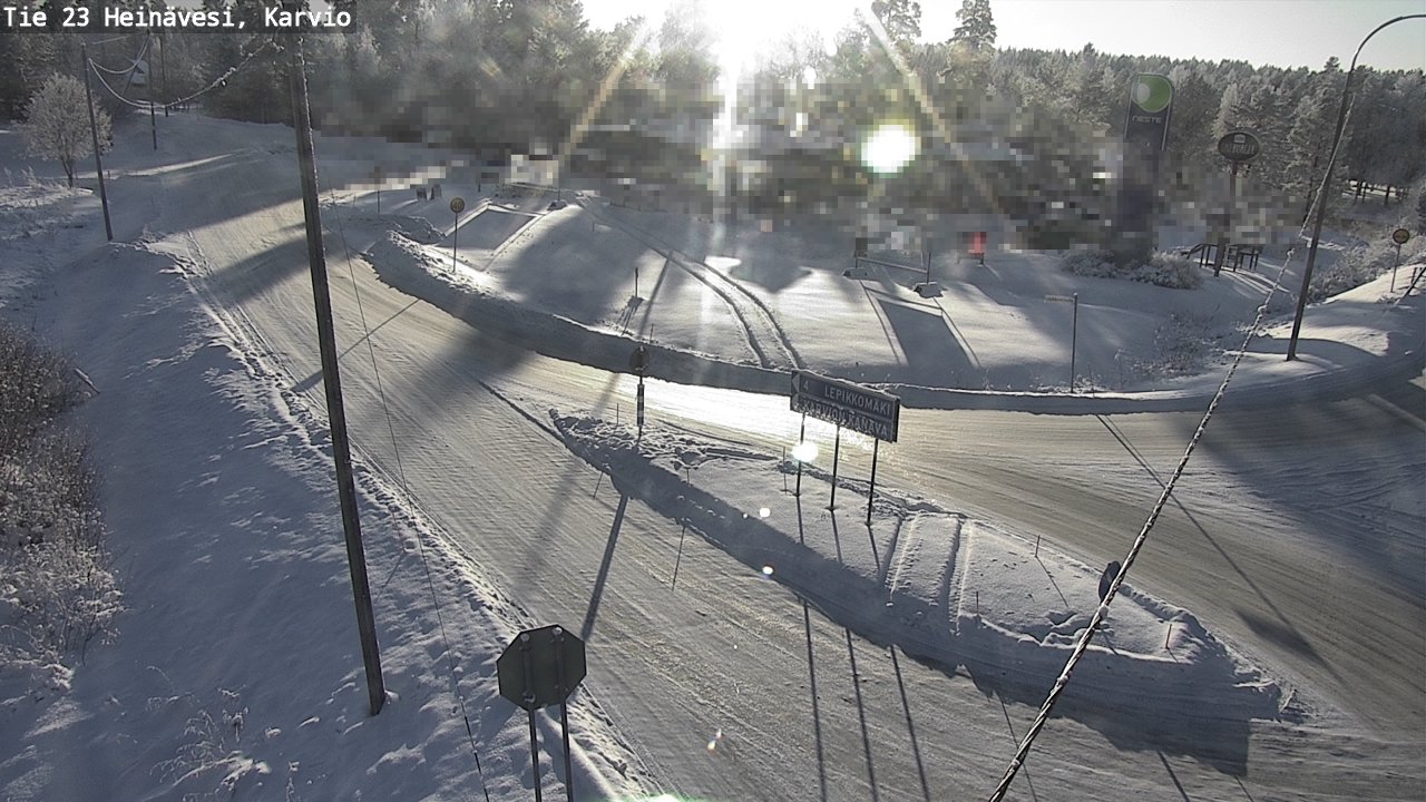 Weather Camera Image Road 23 Heinävesi, Karvio, Heinävesi, Pohjois-Karjala